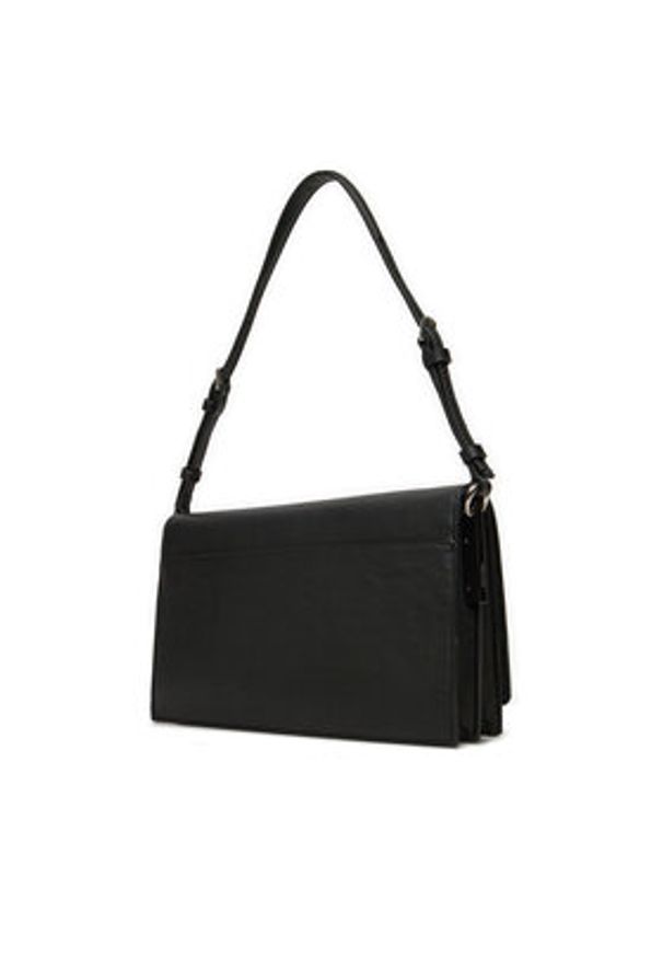 Calvin Klein Torebka Ck Elongated Shoulder Bag K60K612807 Czarny. Kolor: czarny. Materiał: skórzane