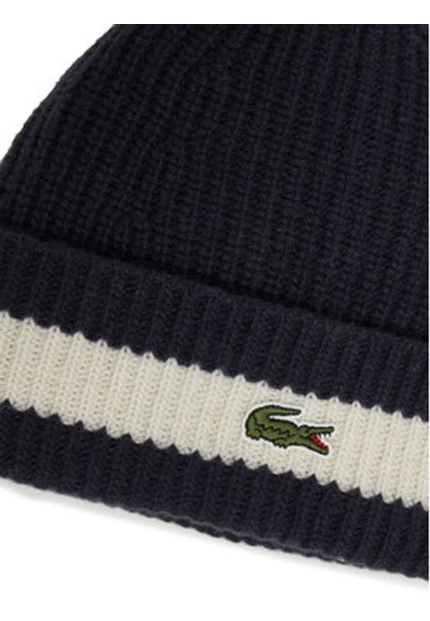 Lacoste Czapka RB9883 Granatowy. Kolor: niebieski. Materiał: wełna
