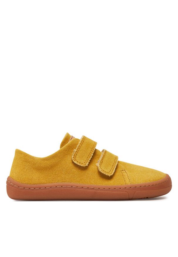 Froddo Sneakersy Barefoot Vegan G3130248-6 D Żółty. Kolor: żółty