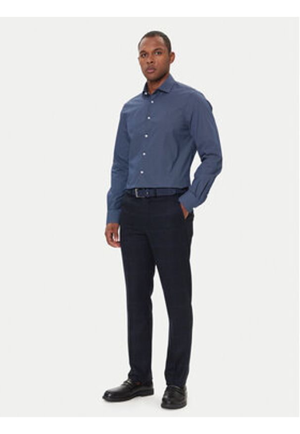 TOMMY HILFIGER - Tommy Hilfiger Chinosy Denton MW0MW40782 Granatowy Slim Fit. Kolor: niebieski. Materiał: syntetyk