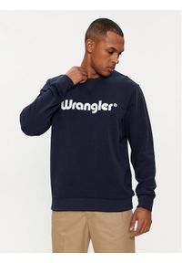 Wrangler Bluza Logo 112350539 Écru Regular Fit. Materiał: bawełna #1