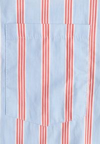 Renee - Niebieska Koszula z Bawełny Oversize w Pionowe Paski Telaria. Kolor: niebieski. Materiał: bawełna. Wzór: paski #3