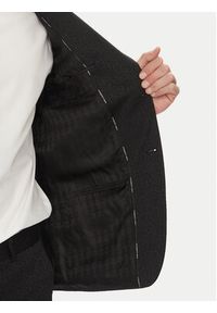 Karl Lagerfeld - KARL LAGERFELD Marynarka 155244 552042 Czarny Regular Fit. Typ kołnierza: dekolt w karo. Kolor: czarny. Materiał: bawełna, syntetyk #6