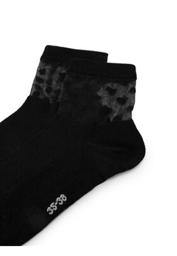 Nine West Skarpety długie KR_NW_STREET_W_SS25 (2 PACK) Czarny. Kolor: czarny. Materiał: materiał, bawełna