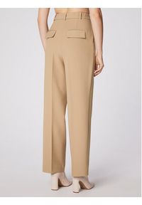 Simple Spodnie materiałowe SPD504-03 Beżowy Relaxed Fit. Kolor: beżowy. Materiał: materiał, syntetyk #6