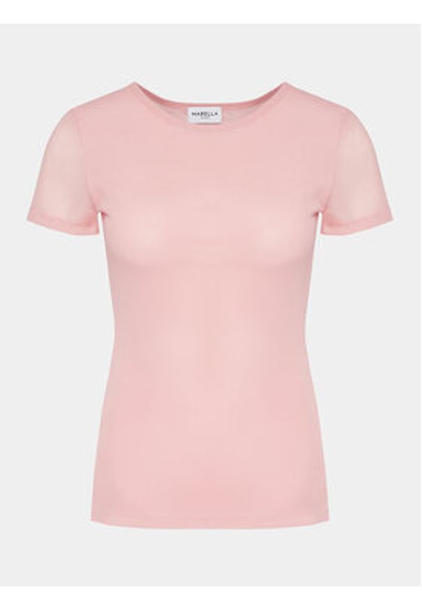 Marella T-Shirt Zulia 2413971014 Koralowy Regular Fit. Kolor: pomarańczowy. Materiał: syntetyk