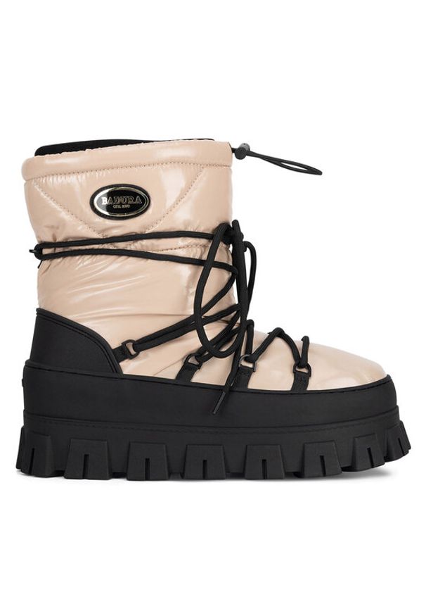 Badura Śniegowce WFA3451-1 Beżowy. Kolor: beżowy. Materiał: materiał