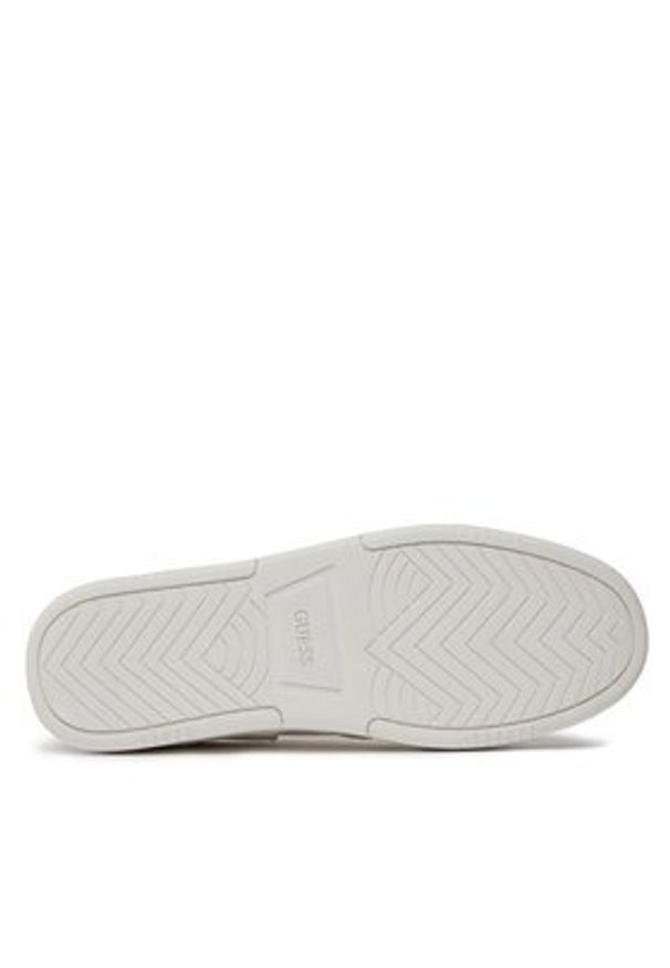 Guess Sneakersy Ancona Low FMPANC LAC12 Biały. Kolor: biały. Materiał: skóra