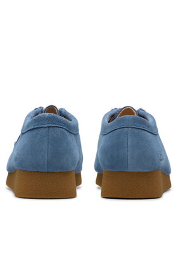 Clarks Półbuty WallabeeEVOSh 26181476 Niebieski. Kolor: niebieski. Materiał: zamsz, skóra