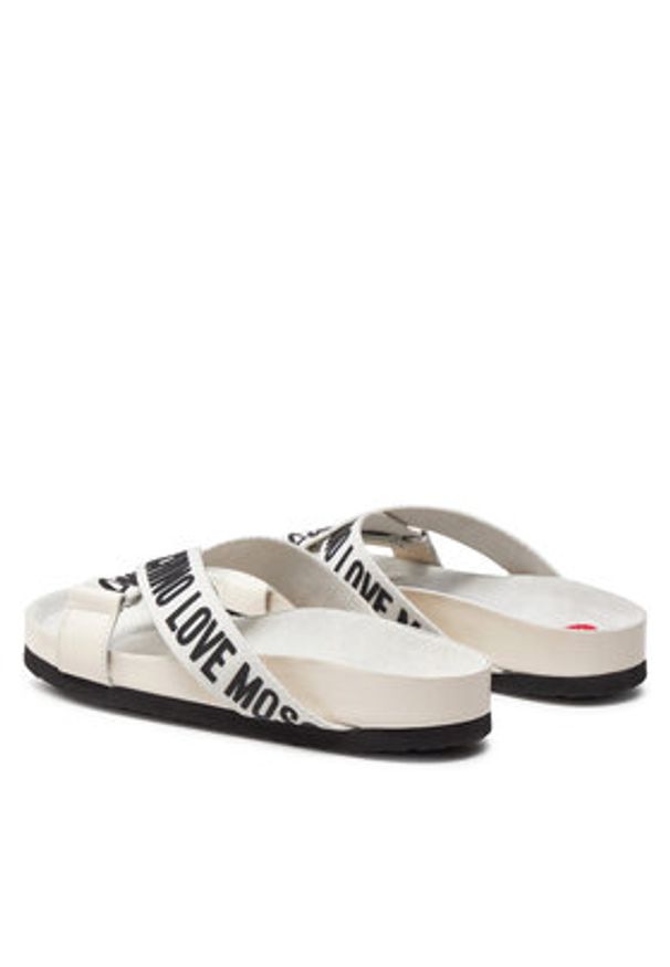 Love Moschino - LOVE MOSCHINO Klapki JA28263G0IIX110A Brązowy. Kolor: brązowy. Materiał: skóra
