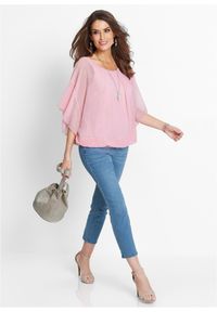 bonprix - Bluzka szyfonowa z topem. Kolor: niebieski. Materiał: szyfon #2