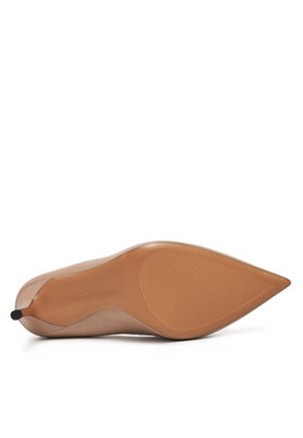 TOMMY HILFIGER - Tommy Hilfiger Szpilki Essential Pointed Pump FW0FW07533 Beżowy. Kolor: beżowy. Materiał: skóra. Obcas: na szpilce