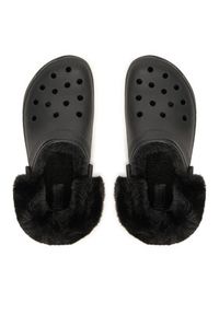 Crocs Klapki Classic Platform Fuzz Lined Clog 212854 Czarny. Kolor: czarny. Obcas: na platformie #4
