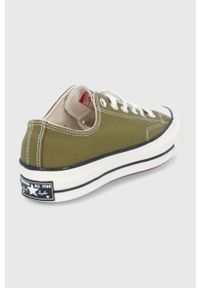 Converse Tenisówki kolor zielony. Nosek buta: okrągły. Zapięcie: sznurówki. Kolor: zielony. Materiał: guma #2