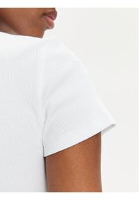 Hugo T-Shirt Baby 50510749 Biały Slim Fit. Kolor: biały. Materiał: bawełna