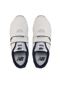 New Balance Sneakersy GV500WN1 Biały. Kolor: biały. Materiał: skóra