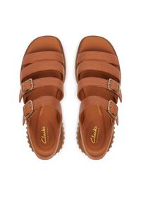 Clarks Sandały Evamar Strap 26185889 Brązowy. Kolor: brązowy. Materiał: skóra #5