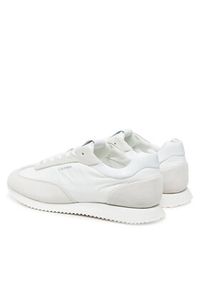 Calvin Klein Sneakersy Runner Lace Up - Nylon Mix HW0HW02395 Biały. Kolor: biały. Materiał: skóra