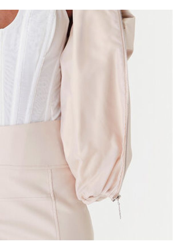 Rinascimento Kurtka z imitacji skóry CFC0127530003 Beżowy Relaxed Fit. Kolor: beżowy. Materiał: skóra