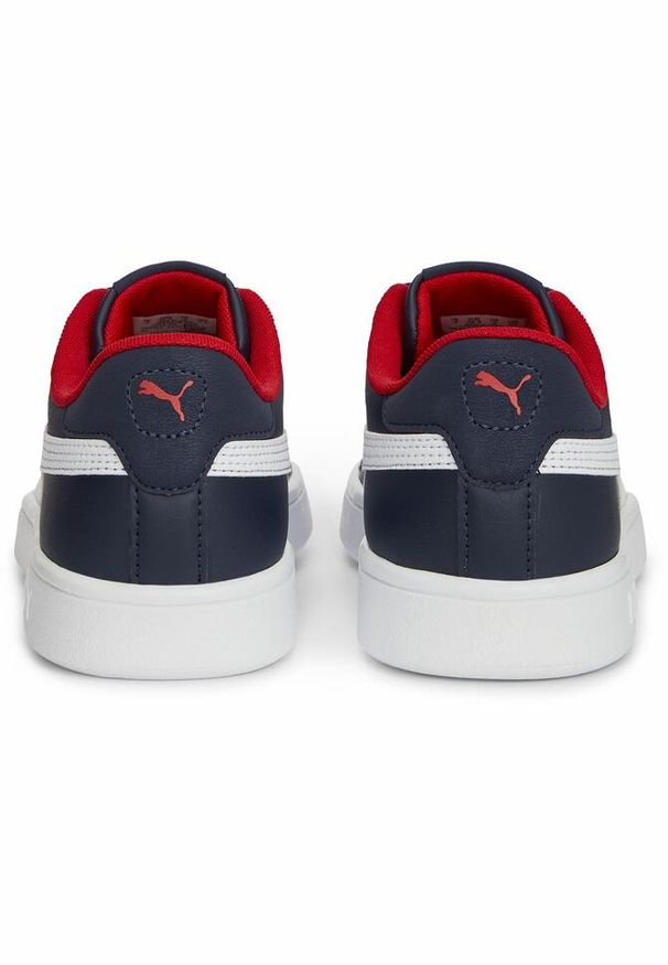 Puma - Młodzieżowe skórzane sneakersy Smash 3.0 PUMA. Zapięcie: sznurówki. Kolor: biały, wielokolorowy, niebieski. Materiał: skóra. Szerokość cholewki: normalna. Sport: turystyka piesza