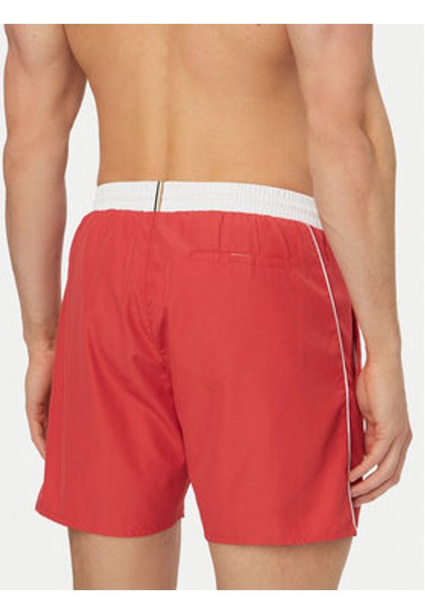 BOSS Szorty kąpielowe Starfish 50514429 Różowy ciemny Regular Fit. Kolor: różowy. Materiał: syntetyk