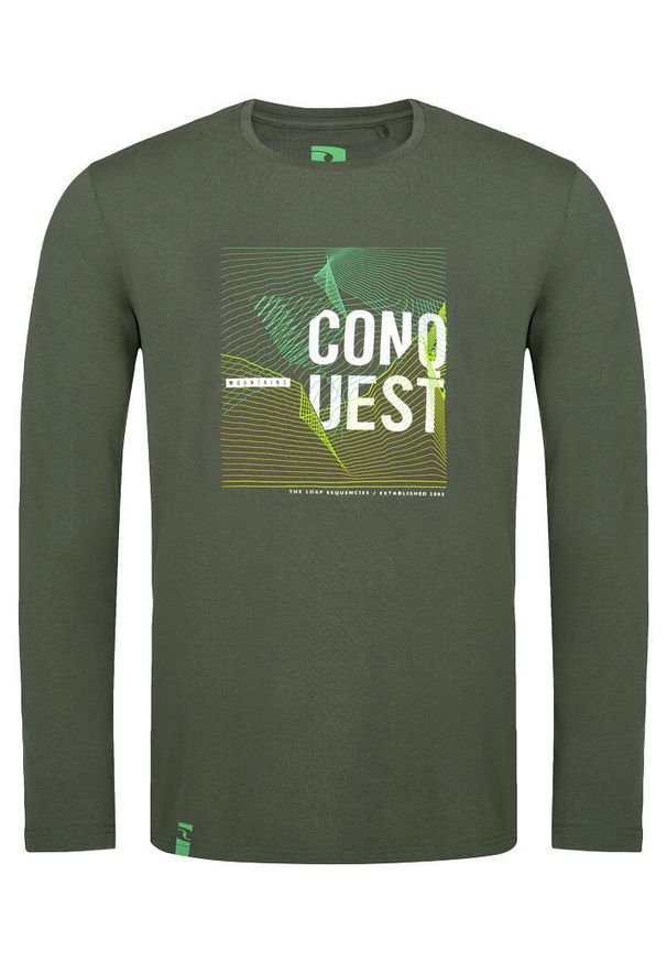 GLENMUIR - Glemo Loap Alek koszulka męska, długi rękaw, M. Kolor: wielokolorowy, fioletowy, żółty. Długość rękawa: długi rękaw. Długość: długie. Wzór: napisy