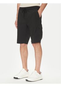 BOSS Szorty sportowe S_Urbanex-Cargo 50534318 Czarny Tapered Fit. Kolor: czarny. Styl: sportowy