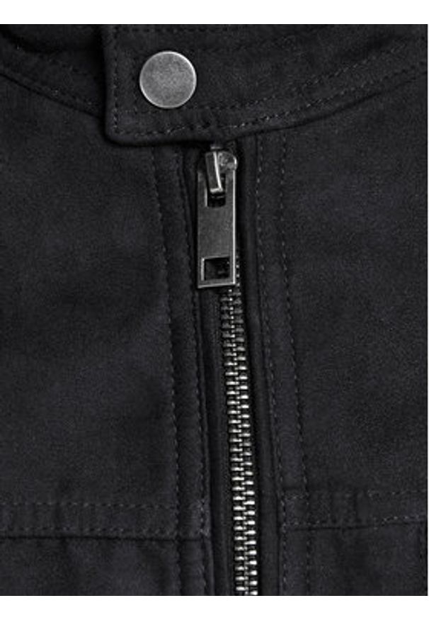 Jack & Jones - Jack&Jones Kurtka z imitacji skóry Rocky 12147218 Czarny Regular Fit. Kolor: czarny. Materiał: skóra
