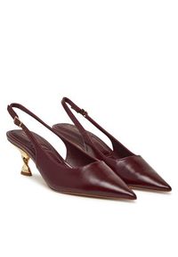 Aldo Sandały Goldensheen 13921942 Bordowy. Kolor: czerwony. Materiał: skóra