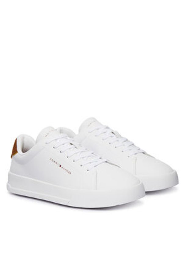 TOMMY HILFIGER - Tommy Hilfiger Sneakersy FM0FM05367 Biały. Kolor: biały. Materiał: skóra