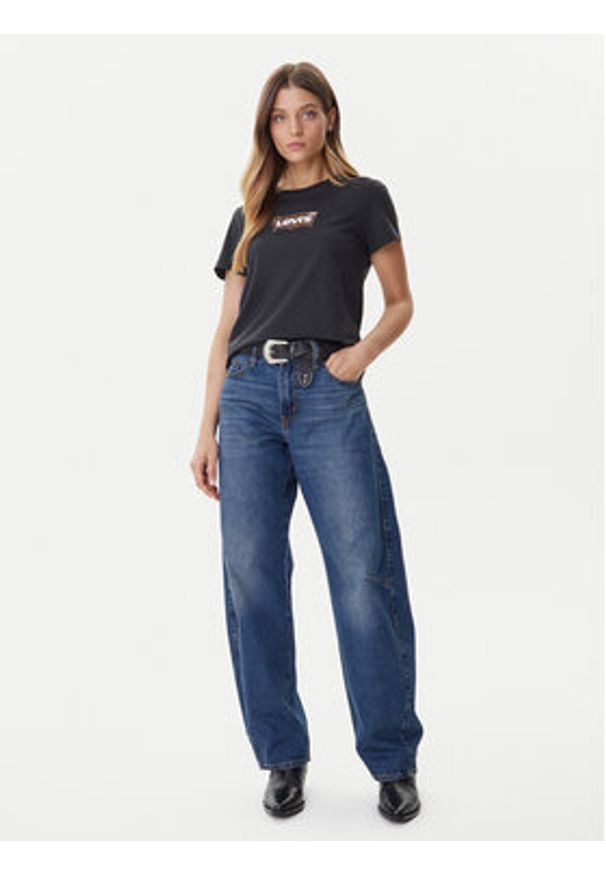 Levi's® T-Shirt Perfect A2086-0425 Czarny Straight Fit. Kolor: czarny. Materiał: bawełna