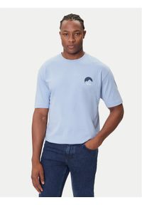 BOSS T-Shirt Te_Move 50547087 Błękitny Relaxed Fit. Kolor: niebieski. Materiał: bawełna