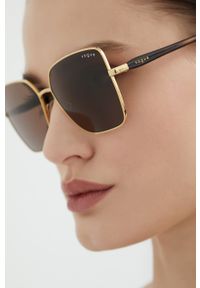 Vogue - VOGUE okulary przeciwsłoneczne damskie kolor brązowy. Kolor: brązowy #3