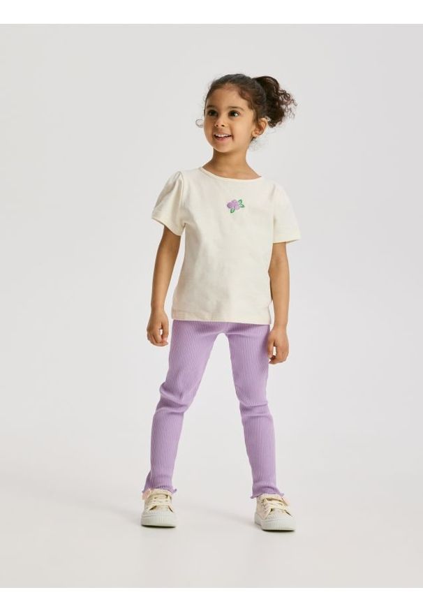 Reserved - Bawełniany komplet - lawendowy. Kolor: fioletowy. Materiał: bawełna