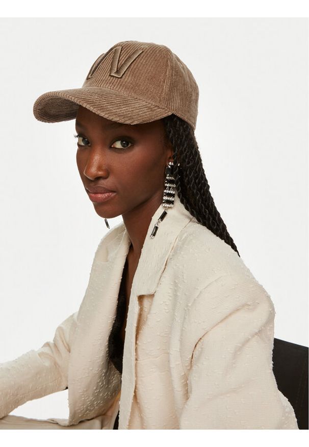 Weekend Max Mara Czapka z daszkiem Zaza 2425576034 Brązowy. Kolor: brązowy. Materiał: bawełna, materiał