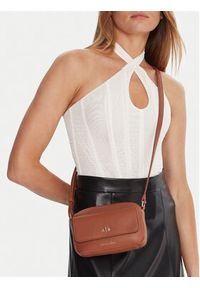 Armani Exchange Torebka XW001547 AF17019 U6048 Brązowy. Kolor: brązowy. Materiał: skórzane