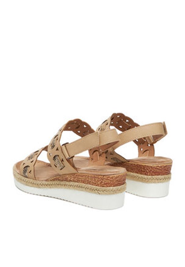 Clara Barson Espadryle WS2189-52 Beżowy. Kolor: beżowy. Materiał: materiał