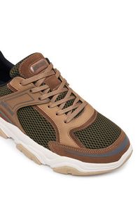 Just Cavalli Sneakersy 80QA3SH5 ZSE66 Brązowy. Kolor: brązowy. Materiał: materiał #4