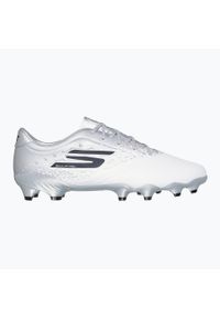 skechers - Buty piłkarskie męskie SKECHERS Razor 1.5 Academy FG. Kolor: biały. Sport: piłka nożna