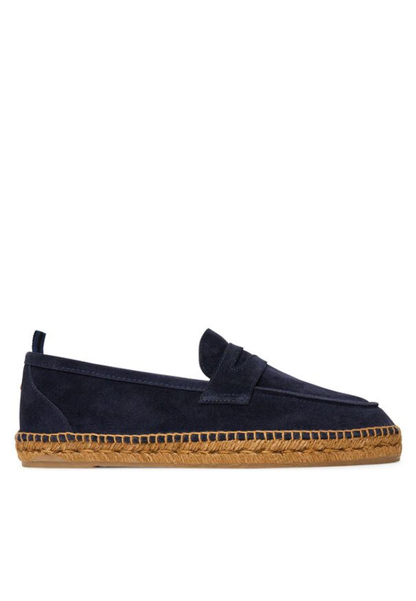 Castañer Espadryle Nacho T/186 23417 Granatowy. Kolor: niebieski. Materiał: zamsz, skóra