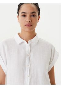 United Colors of Benetton - United Colors Of Benetton Koszula 5BMLDQ06V Biały Regular Fit. Kolor: biały. Materiał: len #2