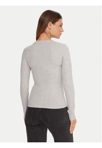 Guess Jeans Bluzka W5BP01 KA0H1 Szary Slim Fit. Kolor: szary. Materiał: bawełna #2