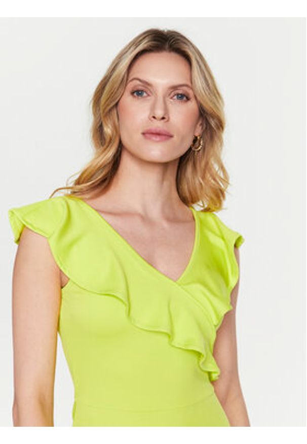 Silvian Heach Sukienka codzienna GPP23299VE Żółty Regular Fit. Okazja: na co dzień. Kolor: żółty. Materiał: syntetyk. Typ sukienki: proste. Styl: casual