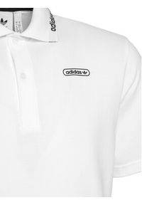 Adidas - adidas Polo Summer GN3835 Biały Regular Fit. Typ kołnierza: polo. Kolor: biały. Materiał: bawełna #6