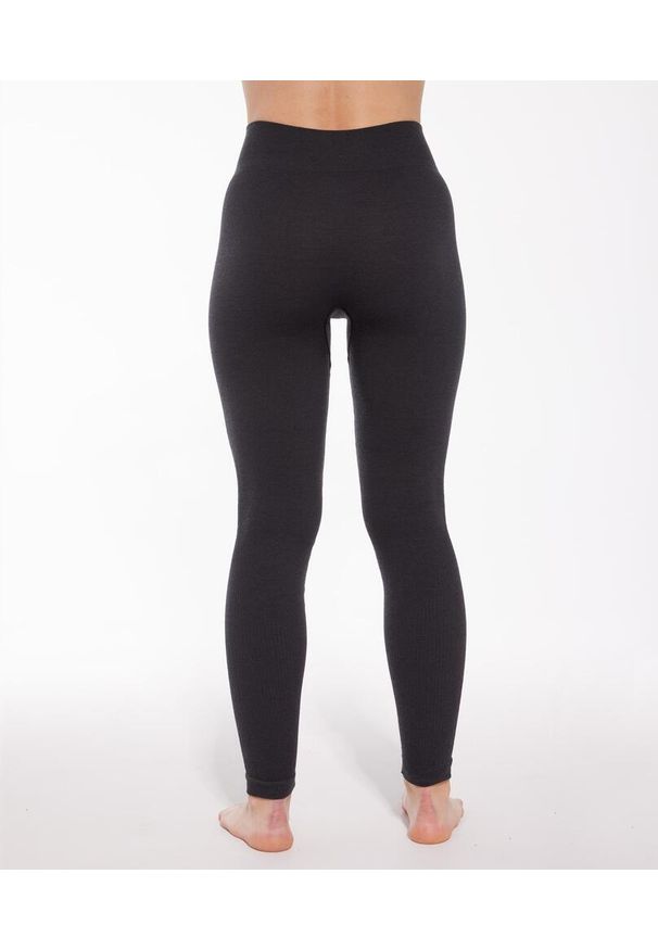 Legginsy damskie Brubeck JOGA MERINO. Kolor: szary. Sport: joga i pilates