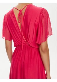 Haveone Sukienka letnia AFF-L013 Różowy Regular Fit. Kolor: różowy. Materiał: wiskoza. Sezon: lato #5