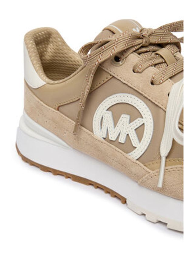 MICHAEL Michael Kors Sneakersy Nova 43T6NOFS2D Beżowy. Kolor: beżowy. Materiał: zamsz, skóra
