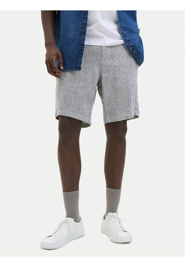 Jack & Jones Szorty materiałowe Tace Mykonos 12269376 Niebieski Tapered Fit. Kolor: niebieski. Materiał: len, wiskoza