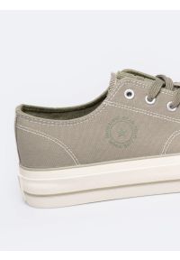 Big-Star - Trampki męskie niskie khaki RR174325 301. Kolor: zielony. Materiał: jeans, materiał. Sezon: wiosna. Styl: elegancki #4