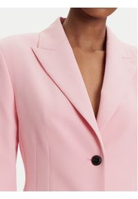 Hugo - HUGO Marynarka Asmalla-1 50533901 Różowy Slim Fit. Kolor: różowy. Materiał: syntetyk #8